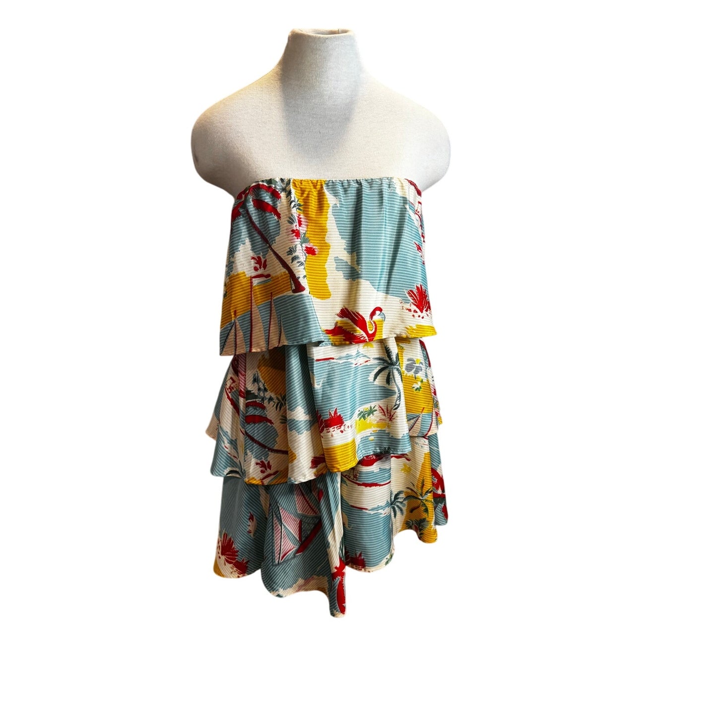Strapless Ruffle Dress