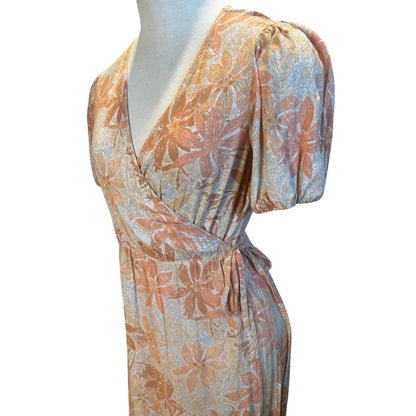 Flowy Roxy wrap around maxi dress