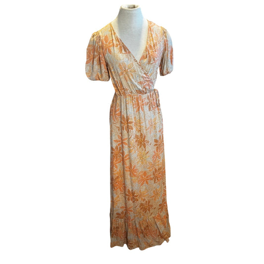 Flowy Roxy wrap around maxi dress